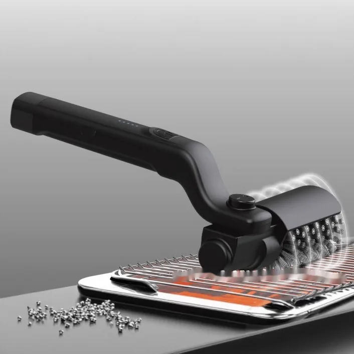 Gratewise electric brush cleaning a BBQ grill